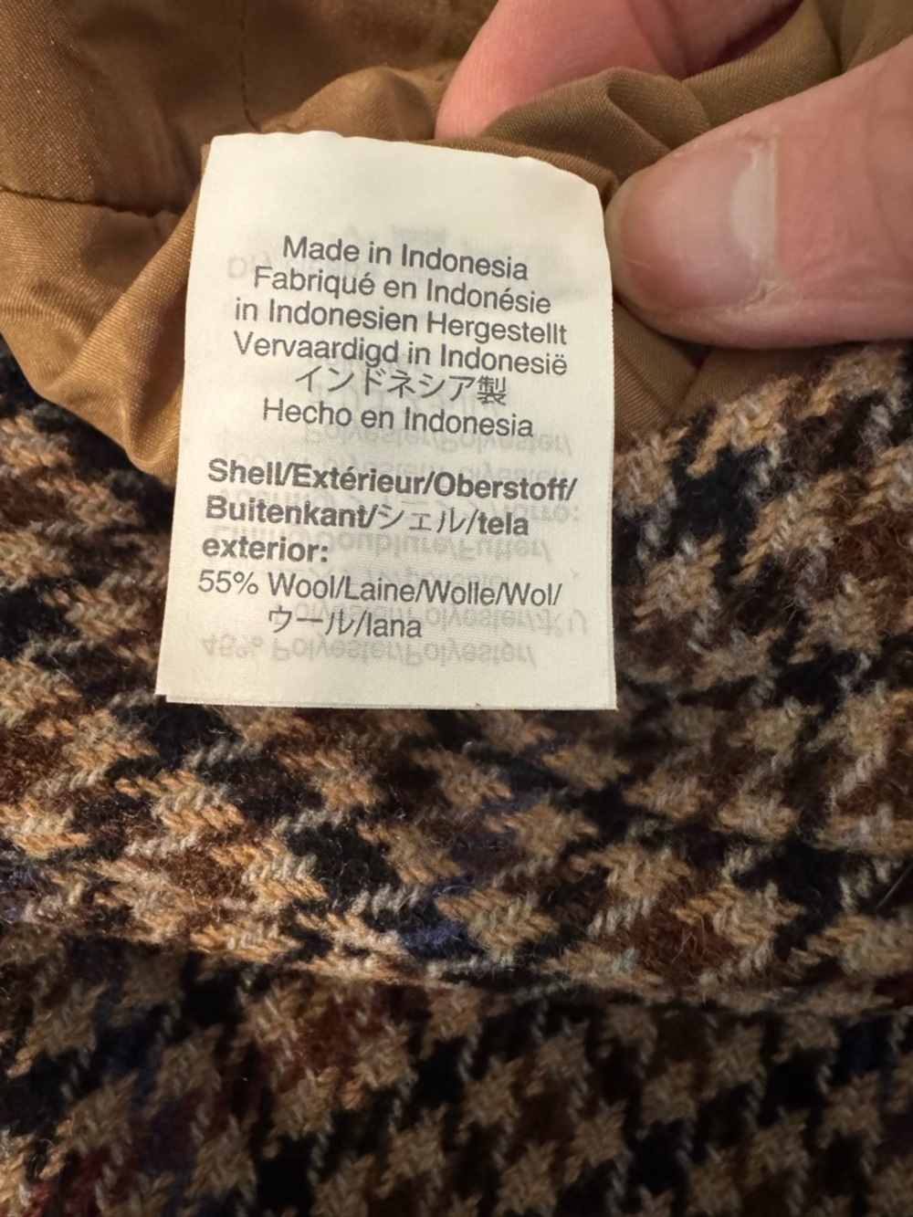 J. Crew “Mercantile” Brown Wool Blend Houndstooth Plaid Lined Pencil Skirt SZ 4 - Picture 7 of 12